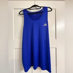 Adidas Mens Slim Fit Blue Tank Top